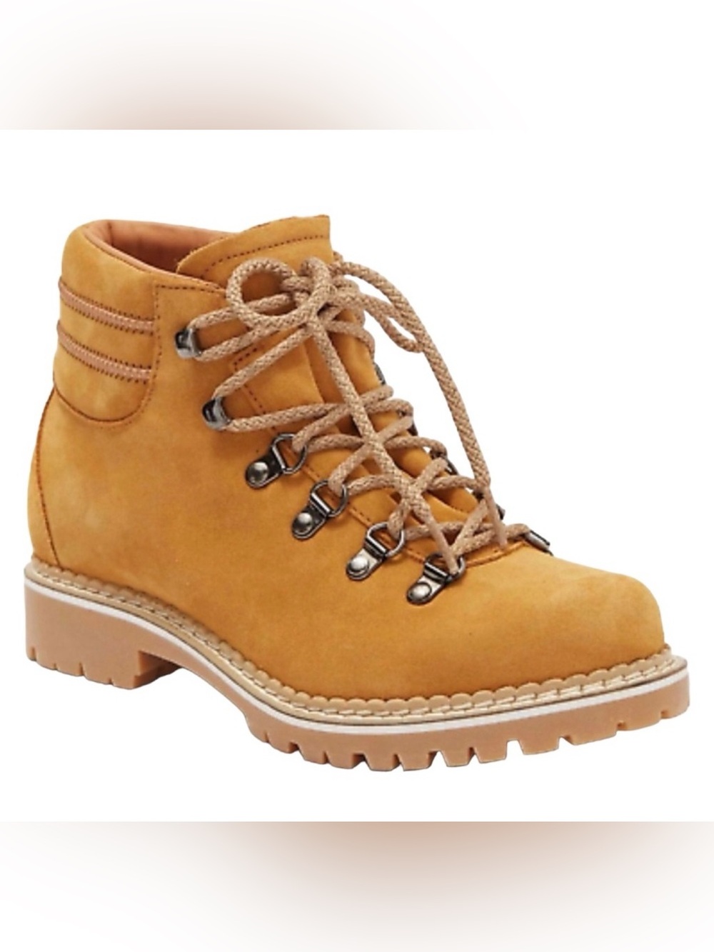 La Montelliana 1965 Alce Suede Hiking Boots Italy Lug Sole Size 37 US 7 NWOB